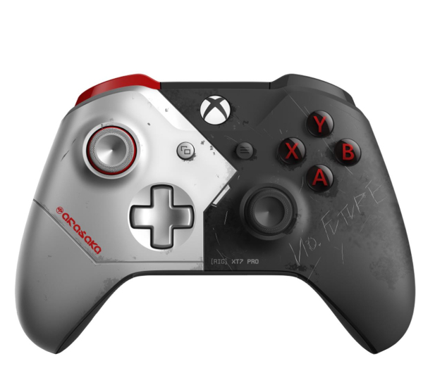 Microsoft Xbox One S Wireless Controller - CP2077 Ed. - 558059 - zdjęcie